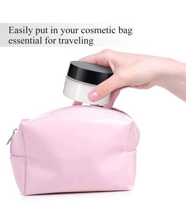 36-Piece 2 oz Black Plastic Cosmetic Jars with Inner Liners and Leak-Proof Lids - Ideal for Lotions, Ointments, and Travel Makeup Storage - Buy Online on SooperMarket.com
