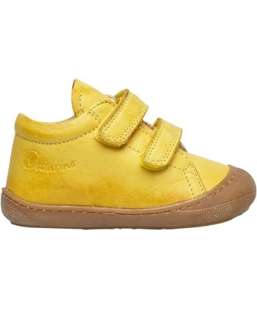 Naturino Cocoon VL Leather First Steps Shoes - 8.5 UK Child - Yellow - Buy Online on SooperMarket.com