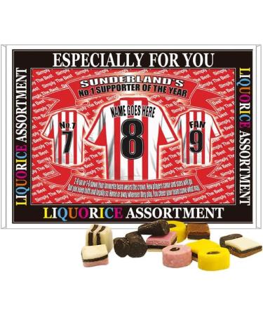Sunderland Football Shirt Personalised Gift Boxed Sweets Variety - Buy Online on SooperMarket.com