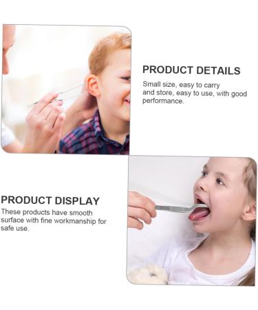 FOMIYES 8 Pcs Stainless Steel Tweezers Ear Cleaning Tools Plant Tools Ceramic Tweezers Cleaning Tools for Ear Cure Ear Tools Earwax Cleaning Tweezers Stainless Steel Ear Tools Silver 16X1.5X1.3CMx2pcs - Buy Online on SooperMarket.com
