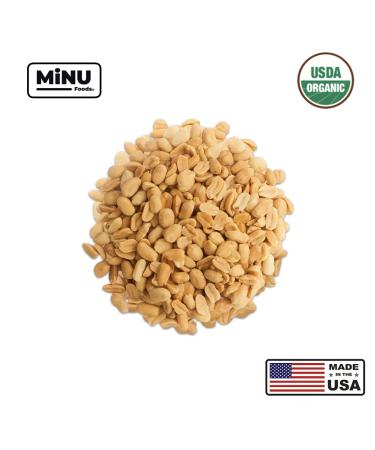 MiNU Organic Dry Roasted Unsalted Peanuts 16 oz - Keto Paleo Snack | MiNU Mindful Nutrition Superfood Protein Vegan NonGMO Gluten Free Valencia Peanuts - Buy Online on SooperMarket.com
