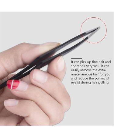 Tweezers Professional Stainless Steel Slant Tip Hair Removal Eyebrow Tweezers Makeup Useful Hand Tool Precision Tweezers Set - Buy Online on SooperMarket.com