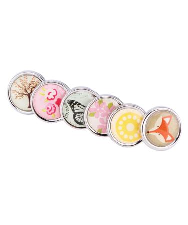 Healifty Mini Brads Round Paper Fasteners Metal Brads for Scrapbooking Crafts DIY 50 Pcs