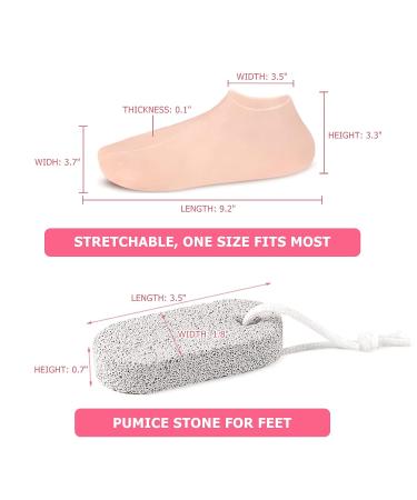 Moisturizing Gel Socks for Dry Cracked Feet | KVMDAZ Soft Spa Socks - International Shipping Available - Buy Online on SooperMarket.com