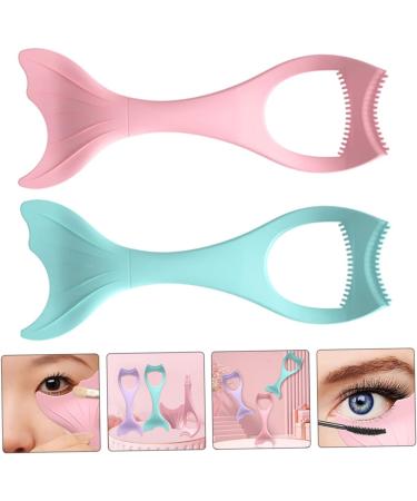 PLAFOPE 2pcs Mascara Brush Tools Eyeshadow Applicator Guard Lash Aid Makeup Tool Multifunction Eyebrow Card - Buy Online on SooperMarket.com