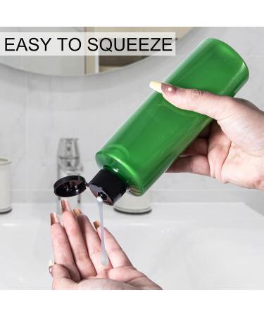 Sdootbeauty Applicator Bottles - 250ml Squeeze Bottles with Flip Cap for Hair Care | Pack of 2 Green Oil Bottles - Perfect for International Shipping - Buy Online on SooperMarket.com