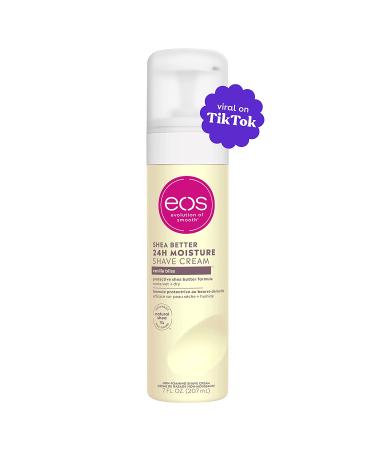eos Shea Better Shaving Cream for Women - Vanilla Bliss | Shea Butter & Aloe Shave Cream | Hydrating Skin Care & Lotion 7 fl oz - Buy Online on SooperMarket.com