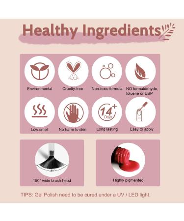 Lavender Violets 48 Gel Polishes UV LED Nail Lamp Kit with Nail Brushes & Top Coats - Q975 Collection - Buy Online on SooperMarket.com