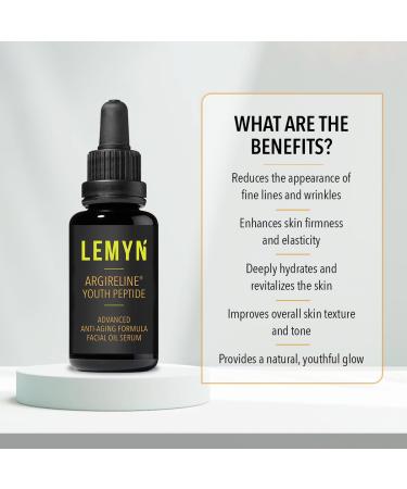 Argireline Youth Peptide Face Oil Serum - Anti-Aging Hydrating & Firming | Freshly Made Skincare - 30ml (1 Fl Oz) for International Shipping - Buy Online on SooperMarket.com