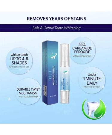 2PCS Teeth Whitening Essence Pen & Gel - Fast & Effective Teeth Stain Remover for Whiter Teeth - Buy Online on SooperMarket.com