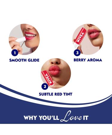 Nivea Lip Care Fruity Shine Strawberry 4.8g - Moisturizing Lip Balm for Soft, Smooth Lips - Buy Online on SooperMarket.com