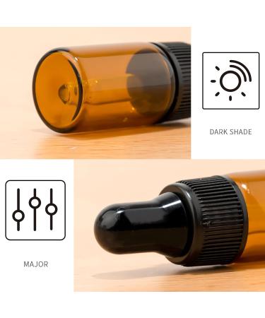 Zeoabsy 20 Mini 1ml Brown Glass Drip Bottles with Pipettes - Ideal for Aromatherapy & Essential Oils Storage - Buy Online on SooperMarket.com