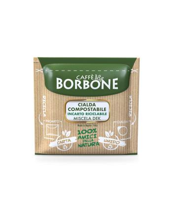 Caff Borbone Decaffeinated Compostable Coffee Pods - 150 ESE System Compatible - Eco-Friendly & Flavorful - 1.08 kg Pack - Buy Online on SooperMarket.com