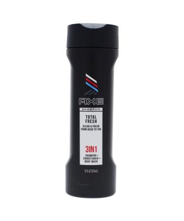 Axe 3 in 1 Shampoo Plus Conditioner Plus Bodywash Total Fresh  12 Ounce fresh 12 Fl Oz (Pack of 1)