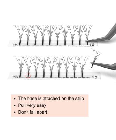 Premium 3D 4D 5D 6D Finished Eyelash Compartments - 0.07 & 0.10 Volume Eyelash Extensions | 15mm 7D-D Options for Stunning Looks - Buy Online on SooperMarket.com