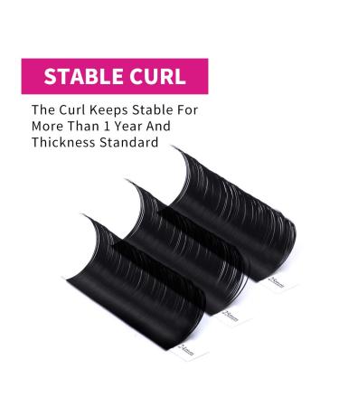Professional Classic 1:1 Eyelash Extensions - 0.05mm CC Curl Mix (15-20mm) - Natural Black Volume Lashes for International Shipping - Buy Online on SooperMarket.com