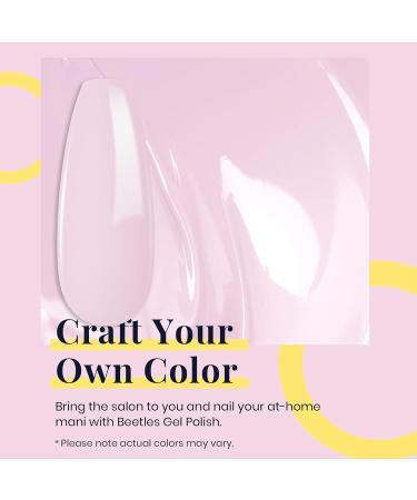 Beetles Neutral Gel Nail Polish 15ml Nude Pink Polish Set Pink Jelly Soak Off U V LED Nail Lamp Translucent Nail Art Gel Jelly Natural Pink - Buy Online on SooperMarket.com