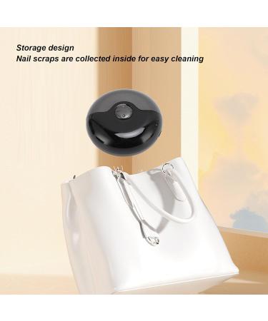 Electric Automatic Nail Clipper Nail Scraps Storage Adjustable Speed Modes Dual Function Portable and Compact for Children and the Elderly (Black) - Buy Online on SooperMarket.com