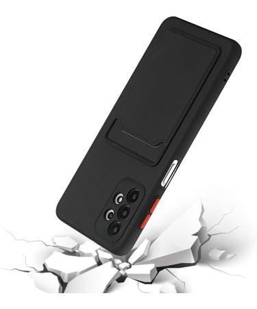 Tivenfezk Nadoli Ultra Thin Silicone Case for Samsung Galaxy A73 5G - Shockproof Scratch-Resistant Wallet TPU Cover with Credit Card Holder - Black Mobile Phone Case - Buy Online on SooperMarket.com