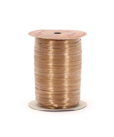 Berwick Offray Gold Pearlized Raffia Ribbon  1/4'' Wide  100 Yards