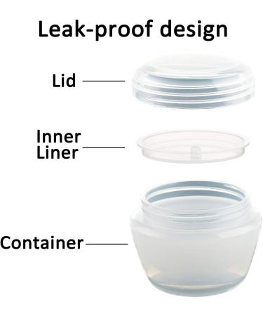 Alledomain 20 Pieces Empty Clear Makeup Sample Pots with 3 Mini Spatula Plastic Refillable Travel Container Jars with Lids and Inner Liners for Cosmetic Creams Lotions Beauty (5g / 10g / 20g / 30g) - Buy Online on SooperMarket.com