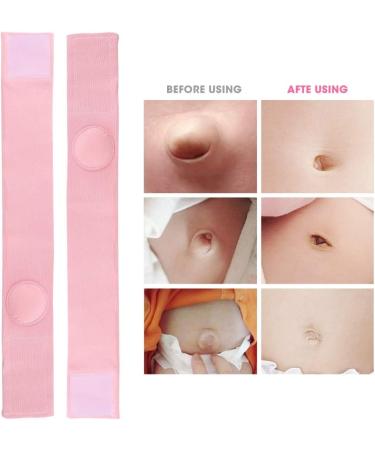 2pcs Cotton Umbilical Hernia Belt for Baby | Pink Infant Navel Support Wrap - Buy Online on SooperMarket.com