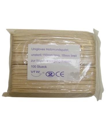 100 wooden mouth spatula