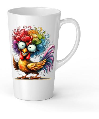 White Ceramic Kids Chicken Mug - Large 483 ml Perfect for Hot Chocolate or Milk Fun and Easy to Use - Buy Online on SooperMarket.com