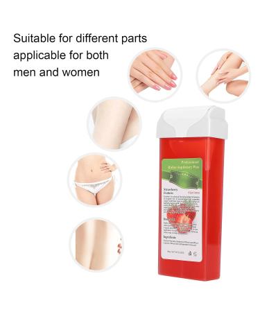 100g Depilatory Wax Roller for Sensitive Skin - Hair Removal Soft Wax for Whole Body (Pink) - Buy Online on SooperMarket.com