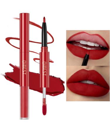 Vegan Cruelty Free Lip Liner and Liquid Lipstick Set (05#) - Highly Pigmented 2-in-1 Lip Pencil - Easy to Colour - Shaping Lip Liner for Women and Girls - Buy Online on SooperMarket.com