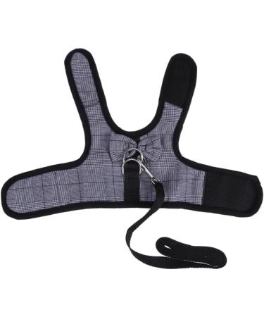 Minkissy 3pcs Bunny Vest Dress for Small Animals | Guinea Pig & Hedgehog Clothes | Soft Ferrope Harness & Lead Vest | Gray & Black - Buy Online on SooperMarket.com