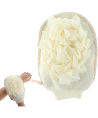 Double-Sided Bath Peeling Glove | Shower Scrubber & Luffa Sponge for Dead Skin Removal | Soft & Effective Exfoliation - Buy Online on SooperMarket.com