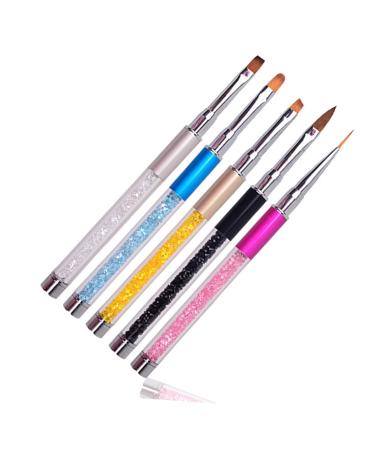 minkissy Acrylic Nail Brush Nail Dotting Pen Nail Drawing Pen Nail Art Polish Pens Nail Art Pen Manicure Tools Nail Art Tools Nail Tools Painting Pen Pull Wire Nail Polish Carved Marker Pen medium Silver