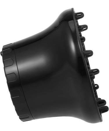 Adjustable Universal Hair Diffuser Nozzle for Natural Curly Wavy Hair - Black - Buy Online on SooperMarket.com