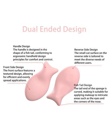 Silicone Face Powder Puff | Super Soft Makeup Blender | Cute Fish-Shaped Beauty Tool for Flawless Liquid Blending - Buy Online on SooperMarket.com