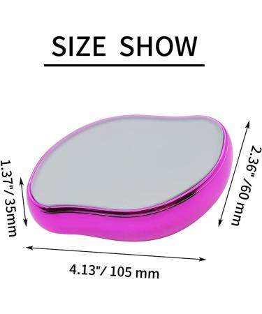 Portable Crystal Hair Eraser - Painless Hair Remover for Men & Women | Fast & Easy Hair Removal Epilator | Soft Smooth Silky Skin | Rose Red/Purple - Buy Online on SooperMarket.com
