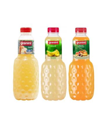 Granini Set: Pineapple Nectar - Banana Nectar - Exotic Nectar - 3x1L