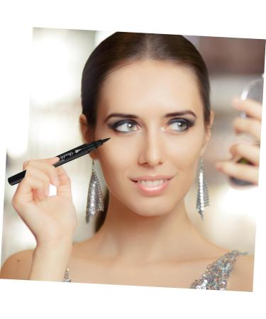 PLAFOPE 4pcs Eyeliner Makeup Pencils for Eyes Ink Liner Makeup Long-lasting Eye Pencil Eye Stamp Black Abs - Buy Online on SooperMarket.com