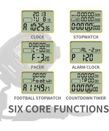 JUNSD Professional Stopwatch Timer for Sports 100 Lap Stopwatch Digital Sports Stopwatch with Countdown Timer 100 Lap Memory 0.001 Second Timing Water Resistant  Black - Buy Online on SooperMarket.com