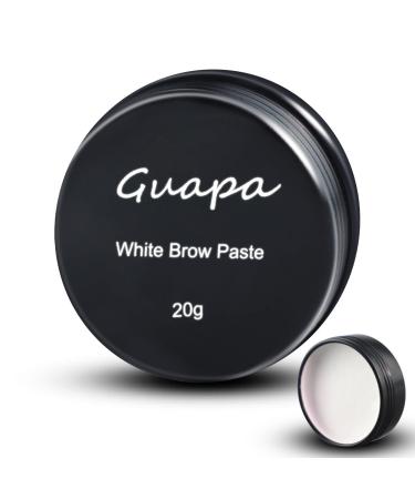 Eyebrow White Mapping Paste Eyebrow Permanent Makeup Mapping Paste 20g/0.7oz Cream Brow Paste Brow Lip Shape Position Tool (Black Tin)