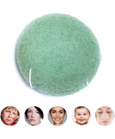 1pc Konjac Facial Sponge Natural Activated Ingredient Face Cleansing Sponge Exfoliating Tool Loofah Puff Body Shower Sponge(matcha Green) - Buy Online on SooperMarket.com