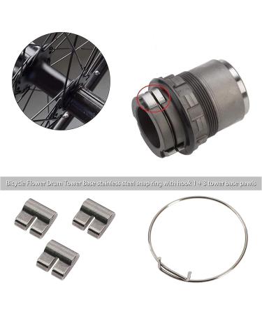 Set of 4 Bicycle Hub Pawl Spring Kit - 26mm Freehub Spring Tower Base Pawl Cassette Driver | MTB & Road Bike Hub Replacement Accessories - Buy Online on SooperMarket.com
