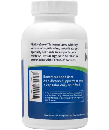 Fairhaven Health MotilityBoost for Men - 60 Capsules | Enhance Male Fertility & Sperm Health - Buy Online on SooperMarket.com