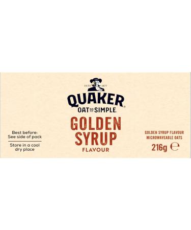 Quaker Oats So simple Golden Syrup Sachets (6 x 36g) - 2 Pack | 100% Wholegrain Golden Syrup Flavour Ready In 2 Mins Helps Lower Cholesterol. - Buy Online on SooperMarket.com