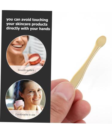Baluue 36 Pcs Cosmetics Spatula Face Cream Spoons Mini Spoons Abs Skincare Makeup 6.00X0.70X0.70CMx3pcs Goldenx3pcs - Buy Online on SooperMarket.com