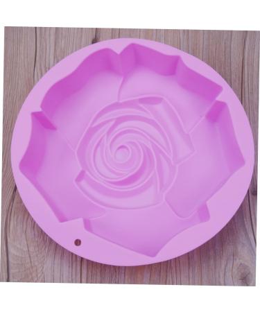 Rose Cake Mold Silicone Cake Moulds Cakesicles Mold Silicone Rose DIY Mold Silicone Candle Mold Silicone Bread Loaf Pan Nonstick Cupcake Tin Crisper Pan Silica Gel Muffin Non Stick 24X24X5CM - Buy Online on SooperMarket.com