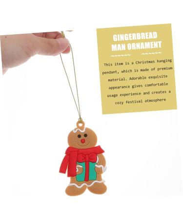 HOMSFOU 24 Pcs Gingerbread Man Ornament Xmas Gingerbread Man Figurine Gingerbread Ornaments Holiday Gingerbread Man Christmas Tree Ornaments Christmas Party Decoration Pvc Gift Household As Shownx2pcs 8X5.5CMx2pcs - Buy Online on SooperMarket.com