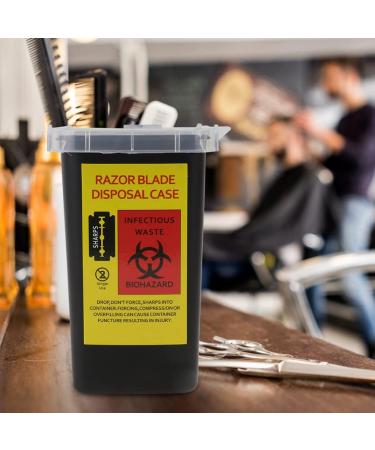 Nolitoy 2-Piece Razor Suitcase Disposal Container - Safe Sharp Object Recycling Box for Hairdressers - Buy Online on SooperMarket.com