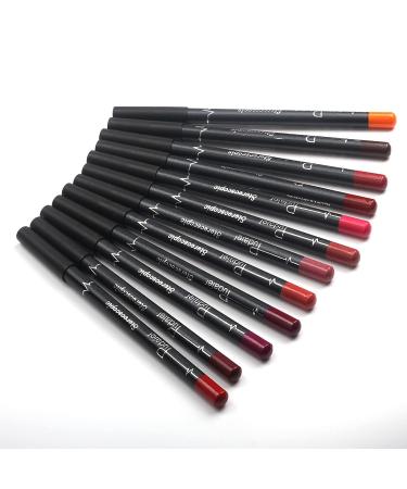Aseawave Lip Liner Pencil Set - 12pcs High Pigmented Creamy Matte Lip Liners for Girls and Women - Lip Makeup Gift for Daily, Travel, Party, Work - Buy Online on SooperMarket.com