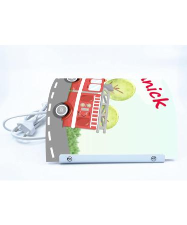 Creadesign WA-1009 Fire Brigade Children's Wall Lamp - Personalized Night Light E14 (22 x 22.5 x 8.5 cm) - Perfect for Kids' Room decor - Buy Online on SooperMarket.com